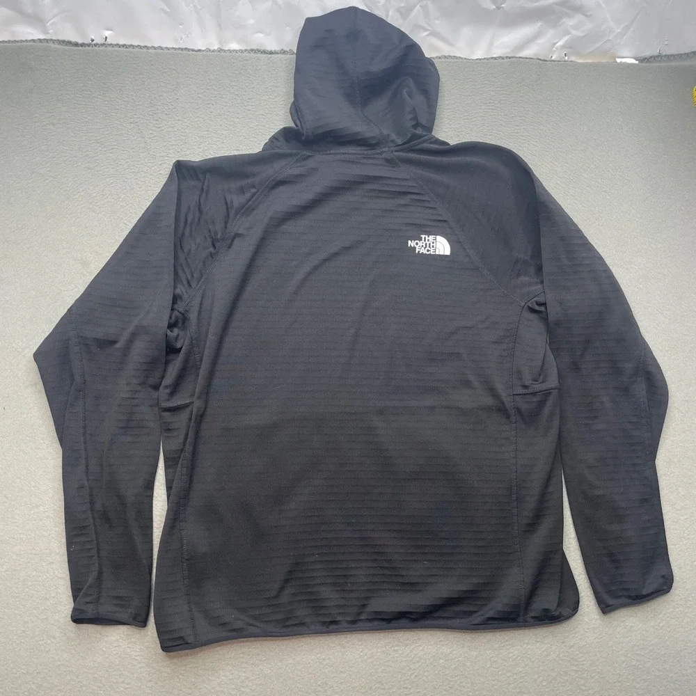 The North Face Men Pullover Hoodie Echo Rock Black Fleece Large Athletic granola